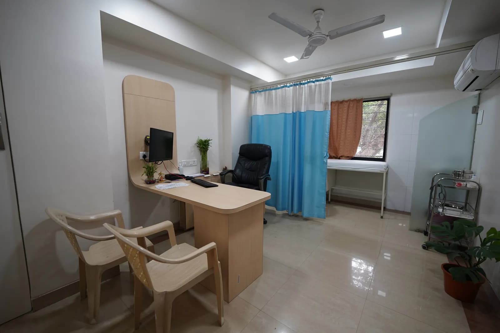 Consultation room with examination area