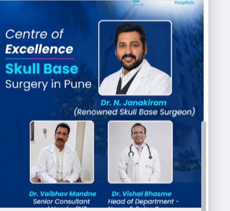 The skull base surgery team at Lopmudra Meera Hospital, Camp-Swargate